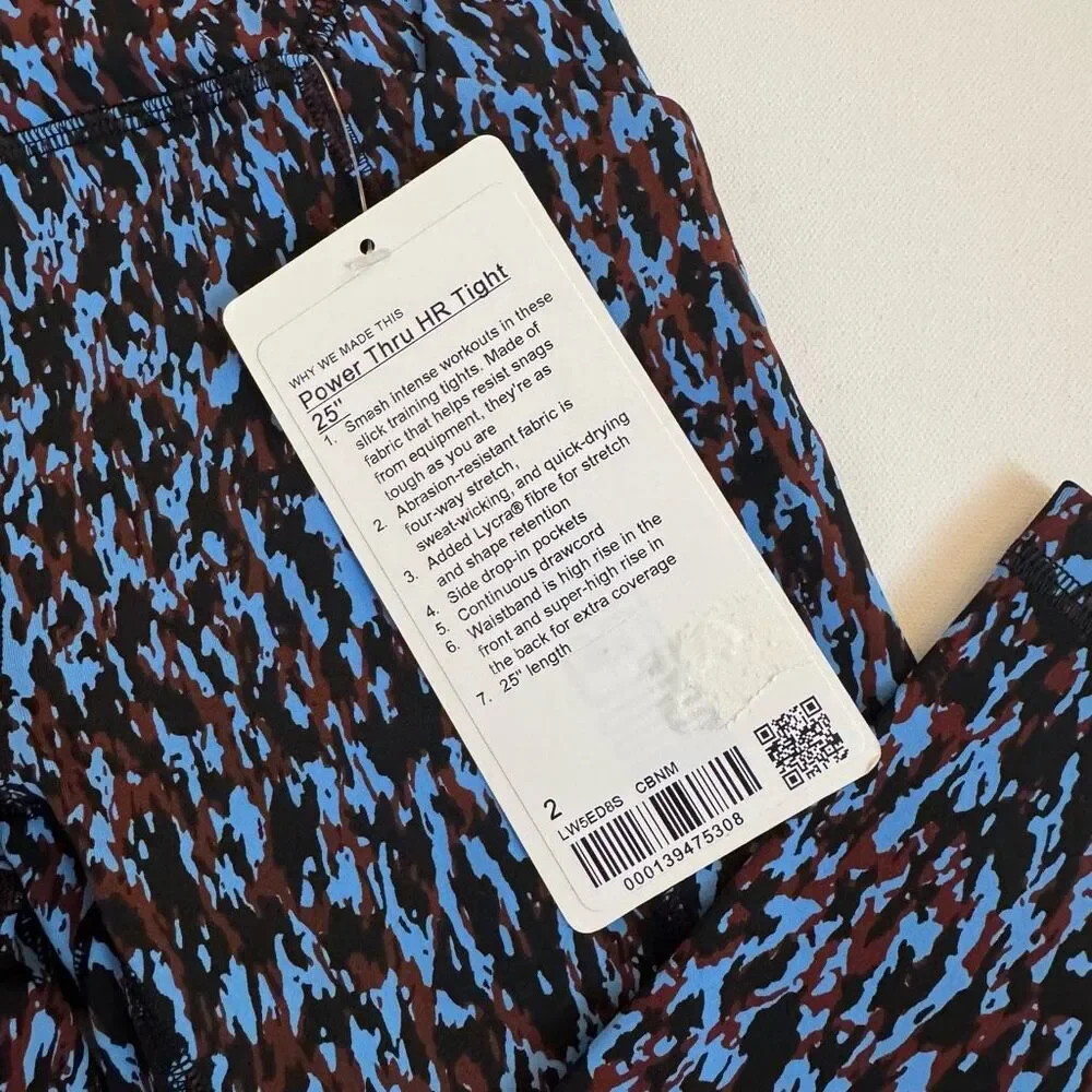 Lululemon Power Thru Tights 25” - size 2